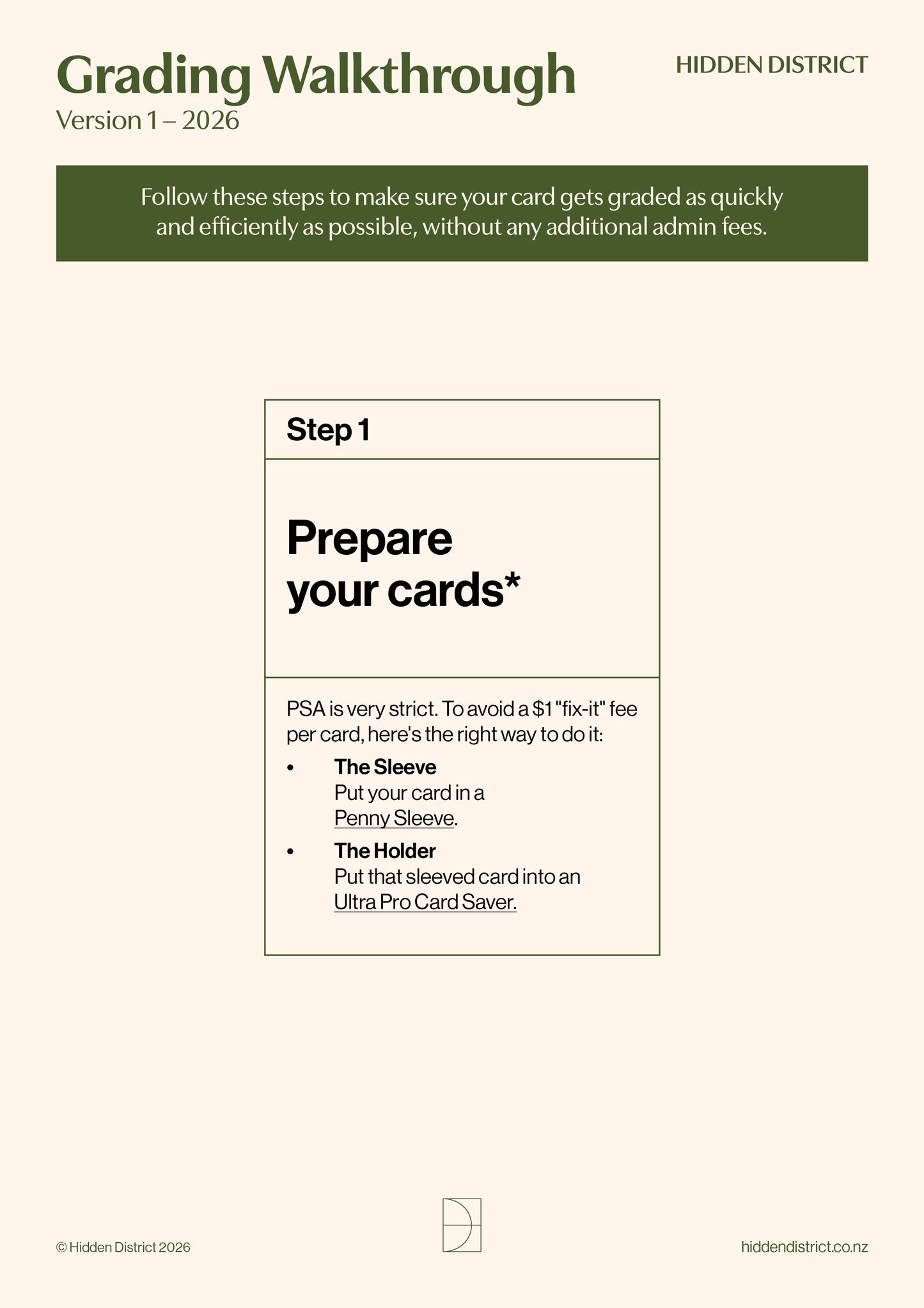 Value Bulk – Card Grading